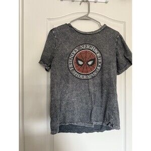 Disney Marvel Spider-Man Friendly Neighborhood Cotton Graphic Tee Gray Men's M